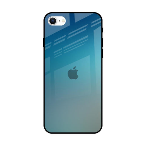 Sea Theme Gradient iPhone SE 2022 Glass Back Cover Online
