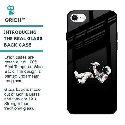 Space Traveller Glass Case for iPhone SE 2022