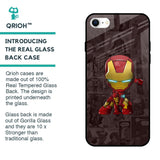 Angry Baby Super Hero Glass Case for iPhone SE 2022