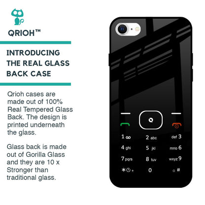 Classic Keypad Pattern Glass Case for iPhone SE 2022