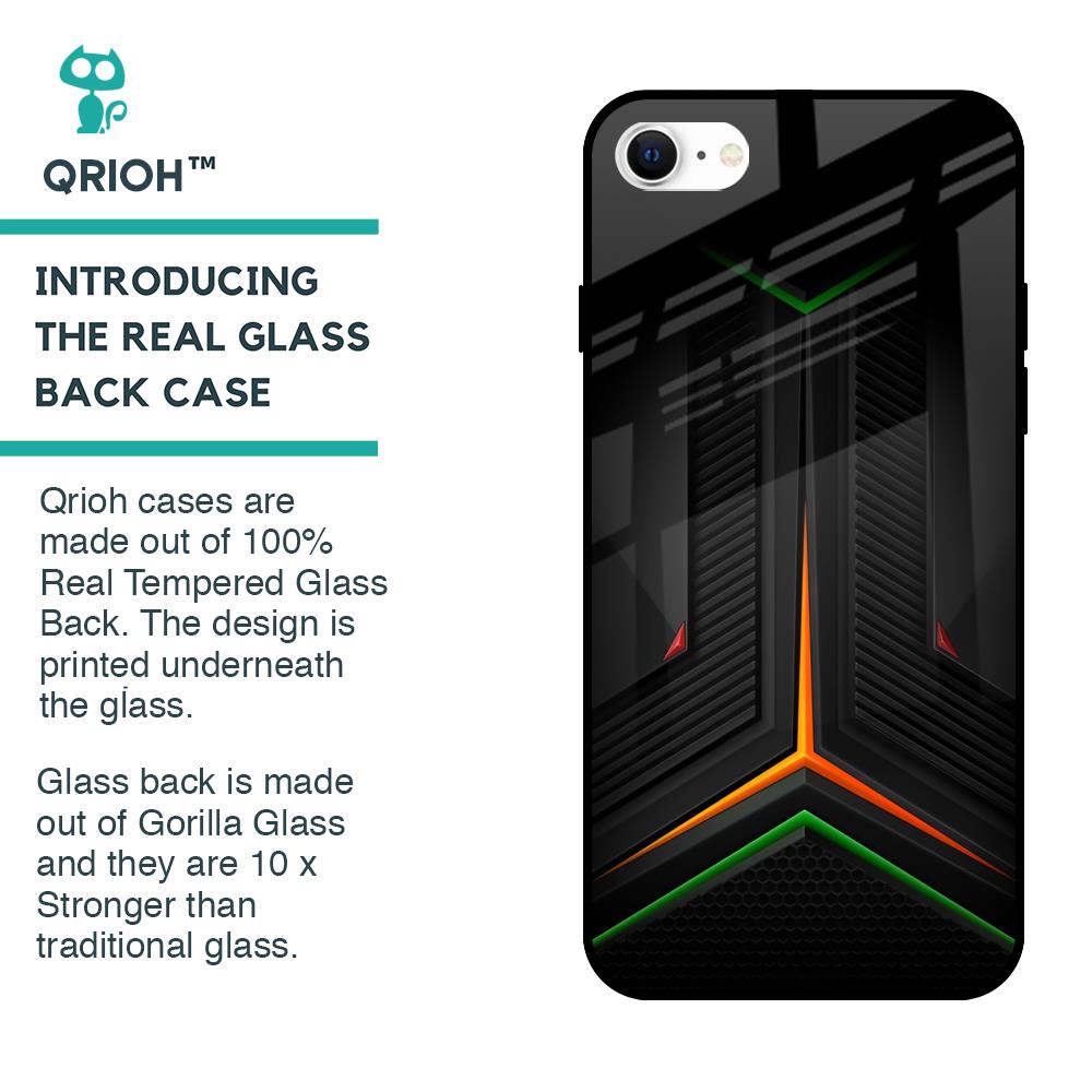 Modern Ultra Chevron Glass Case for iPhone SE 2022