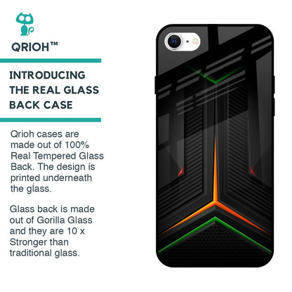 Modern Ultra Chevron Glass Case for iPhone SE 2022
