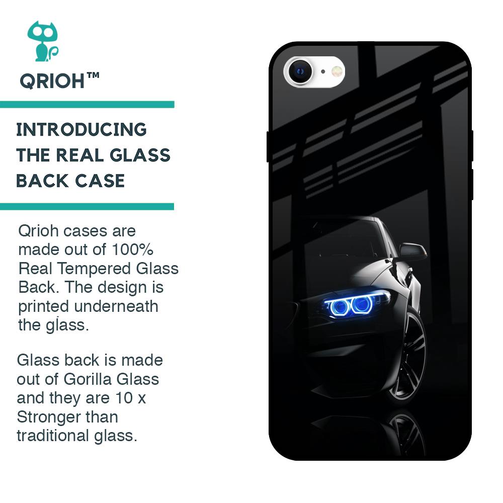 Car In Dark Glass Case for iPhone SE 2022