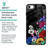 Rose Flower Bunch Art Glass Case for iPhone SE 2022