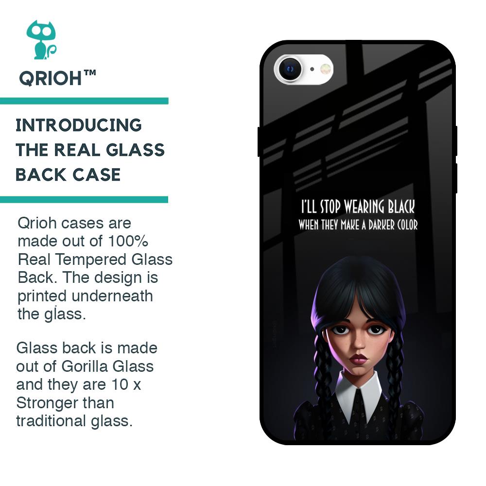 Aesthetic Digital Art Glass Case for iPhone SE 2022