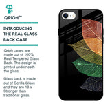 Colorful Leaves Glass Case for iPhone SE 2022