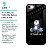 Real Struggle Glass Case for iPhone SE 2022