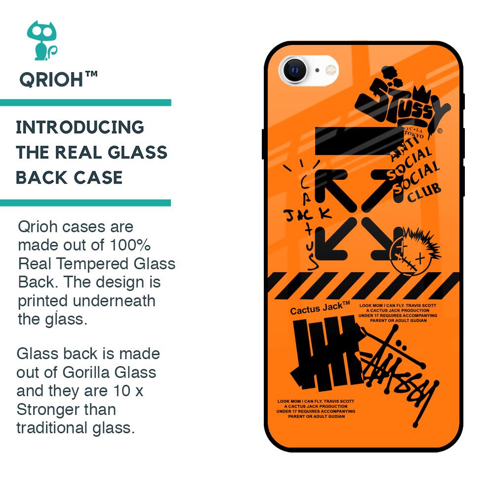 Anti Social Club Glass Case for iPhone SE 2022
