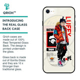 Bape Luffy Glass Case for iPhone SE 2022