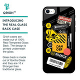 Danger Signs Glass Case for iPhone SE 2022