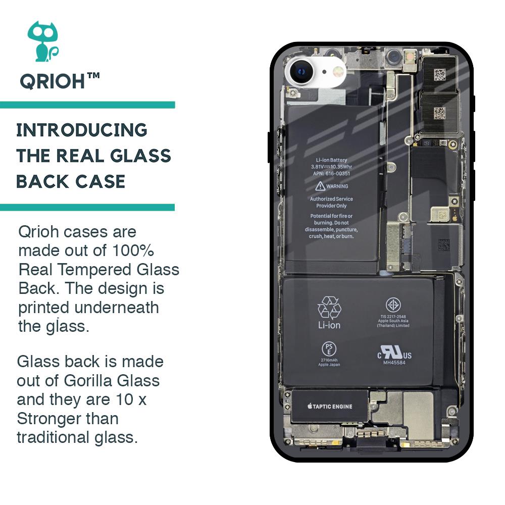 Skeleton Inside Glass Case for iPhone SE 2022