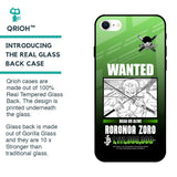 Zoro Wanted Glass Case for iPhone SE 2022