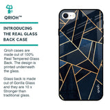 Abstract Tiles Glass case for iPhone SE 2022