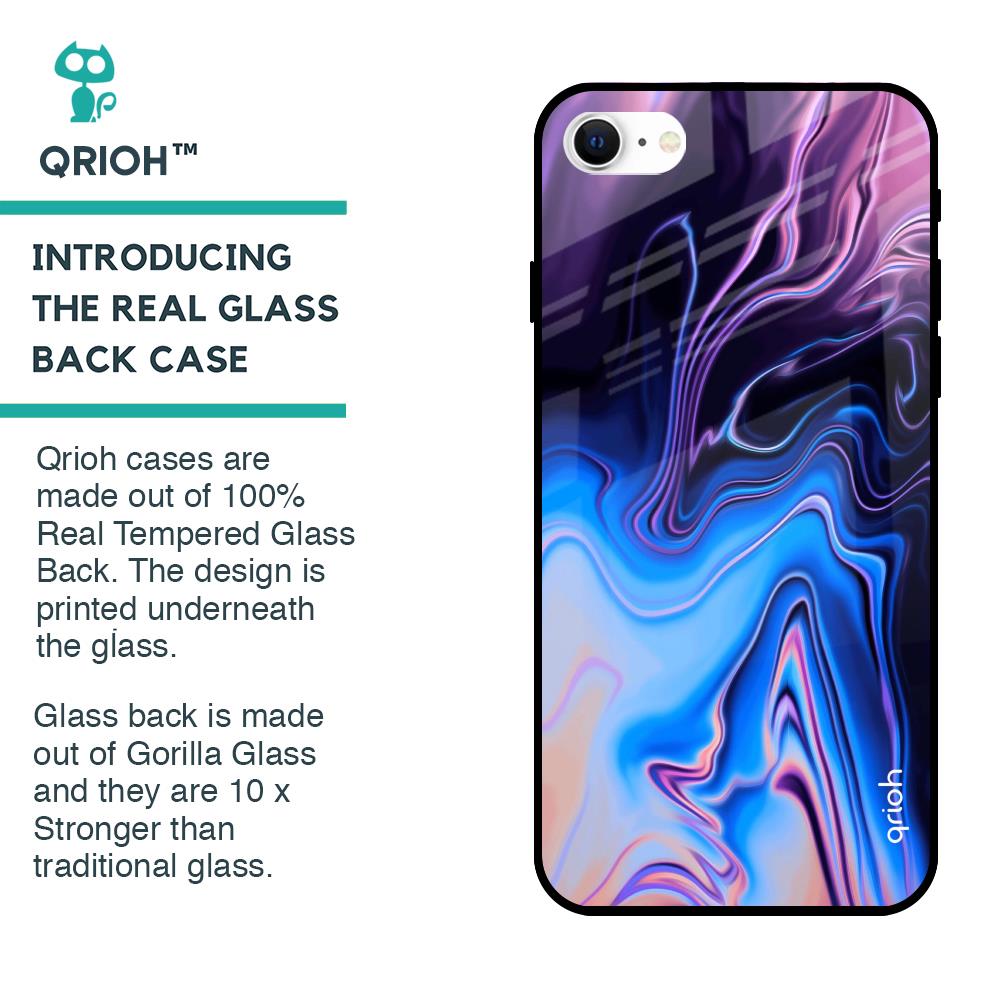 Psychic Texture Glass Case for iPhone SE 2022