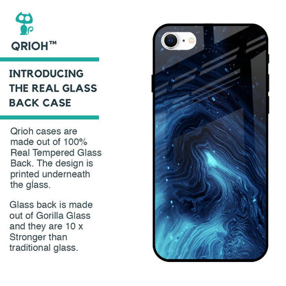 Dazzling Ocean Gradient Glass Case For iPhone SE 2022
