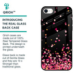 Heart Rain Fall Glass Case For iPhone SE 2022