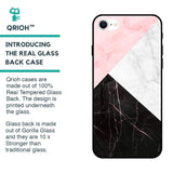Marble Collage Art Glass Case For iPhone SE 2022