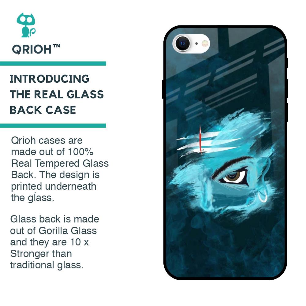 Power Of Trinetra Glass Case For iPhone SE 2022