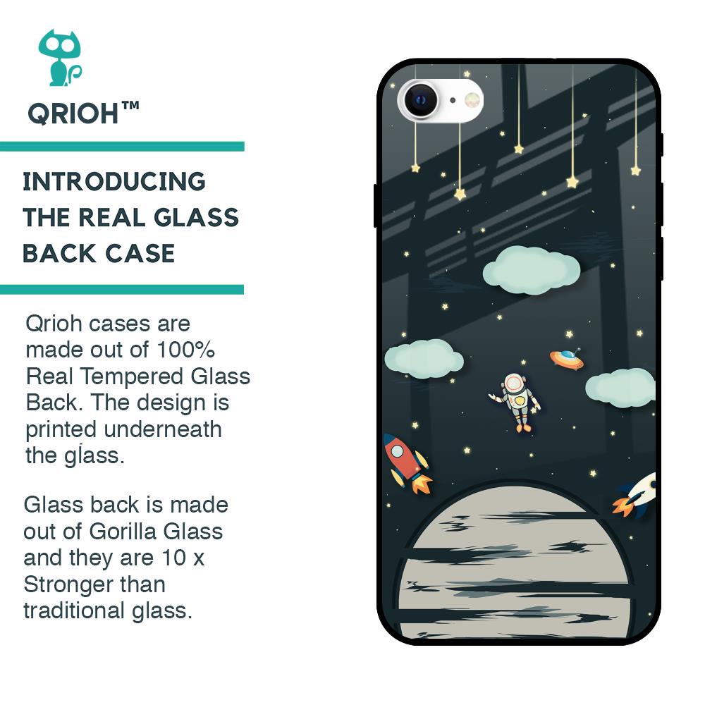 Astronaut Dream Glass Case For iPhone SE 2022