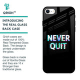 Never Quit Glass Case For iPhone SE 2022
