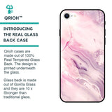 Diamond Pink Gradient Glass Case For iPhone SE 2022