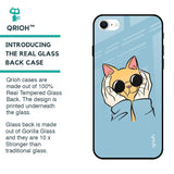 Adorable Cute Kitty Glass Case For iPhone SE 2022
