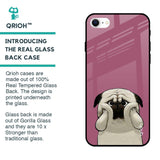 Funny Pug Face Glass Case For iPhone SE 2022