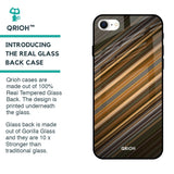 Diagonal Slash Pattern Glass Case for iPhone SE 2022