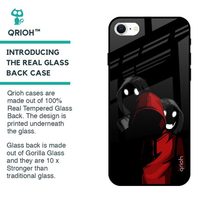 Shadow Character Glass Case for iPhone SE 2022