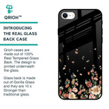 Floating Floral Print Glass Case for iPhone SE 2022