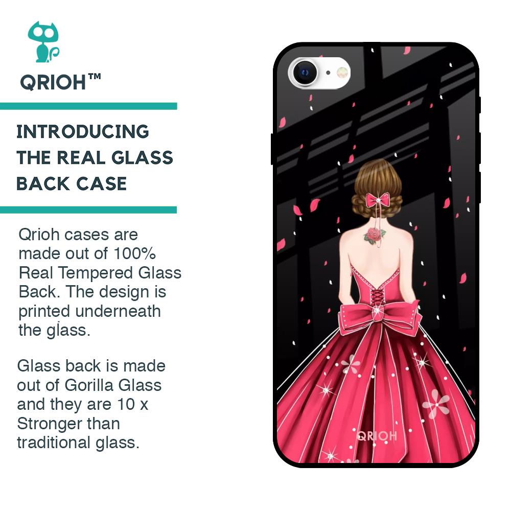 Fashion Princess Glass Case for iPhone SE 2022