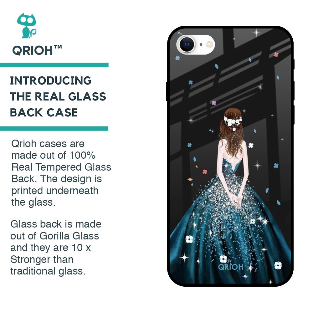 Queen Of Fashion Glass Case for iPhone SE 2022