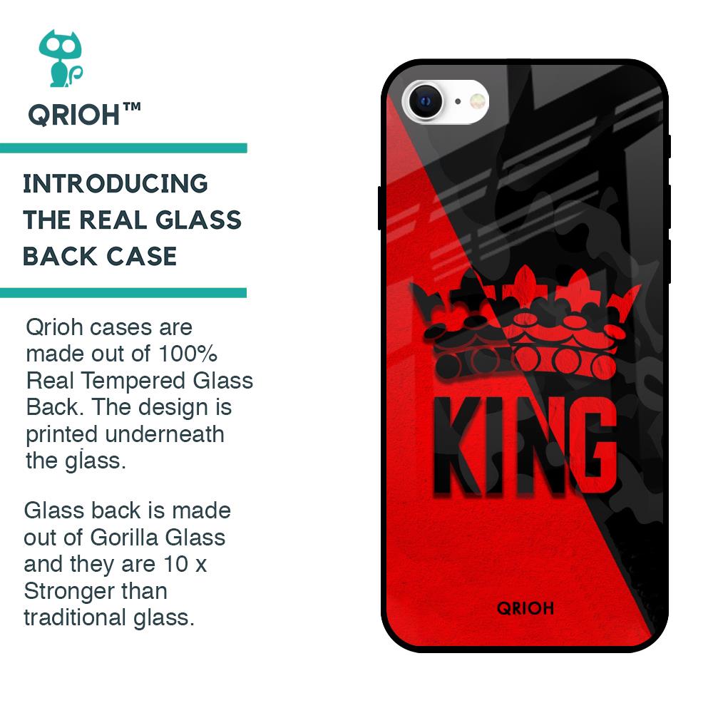 I Am A King Glass Case for iPhone SE 2022
