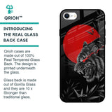 Red Moon Tiger Glass Case for iPhone SE 2022