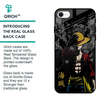 Dark Luffy Glass Case for iPhone SE 2022