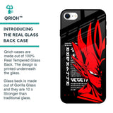 Red Vegeta Glass Case for iPhone SE 2022