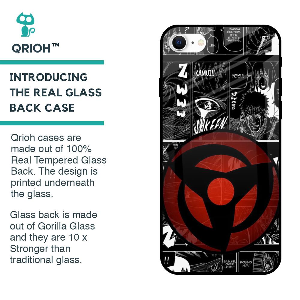 Sharingan Glass Case for iPhone SE 2022
