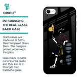 Luffy Line Art Glass Case for iPhone SE 2022