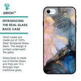 Marble Ink Abstract Glass Case for iPhone SE 2022