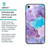 Alcohol ink Marble Glass Case for iPhone SE 2022