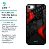 Modern Camo Abstract Glass Case for iPhone SE 2022