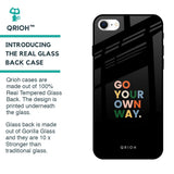 Go Your Own Way Glass Case for iPhone SE 2022