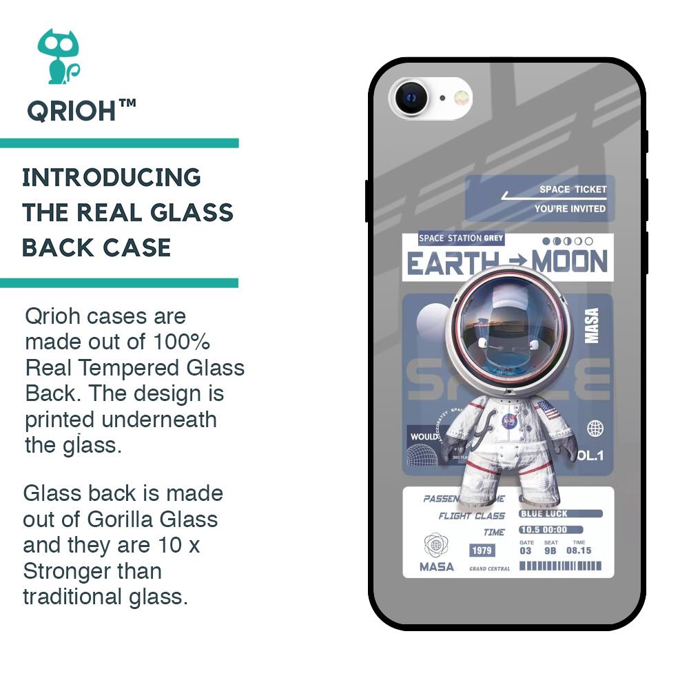 Space Flight Pass Glass Case for iPhone SE 2022