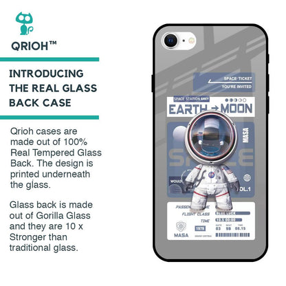 Space Flight Pass Glass Case for iPhone SE 2022