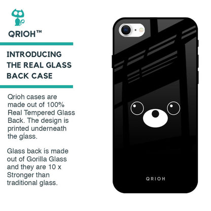 Cute Bear Glass Case for iPhone SE 2022
