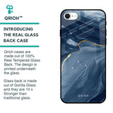 Deep Ocean Marble Glass Case for iPhone SE 2022