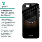 Dark Walnut Glass Case for iPhone SE 2022