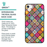 Multicolor Mandala Glass Case for iPhone SE 2022