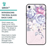 Elegant Floral Glass case for iPhone SE 2022