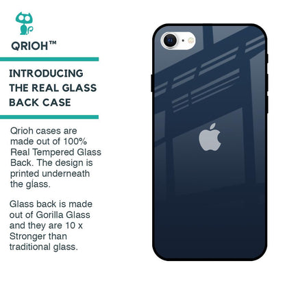Overshadow Blue Glass Case For iPhone SE 2022